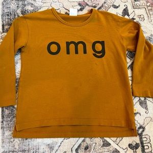 Tiny Cottons Pima Cotton Blend "omg" Top